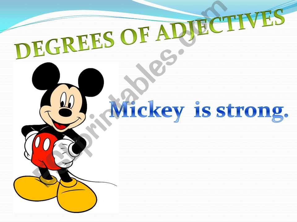 DEGREES OF ADJECTIVES powerpoint