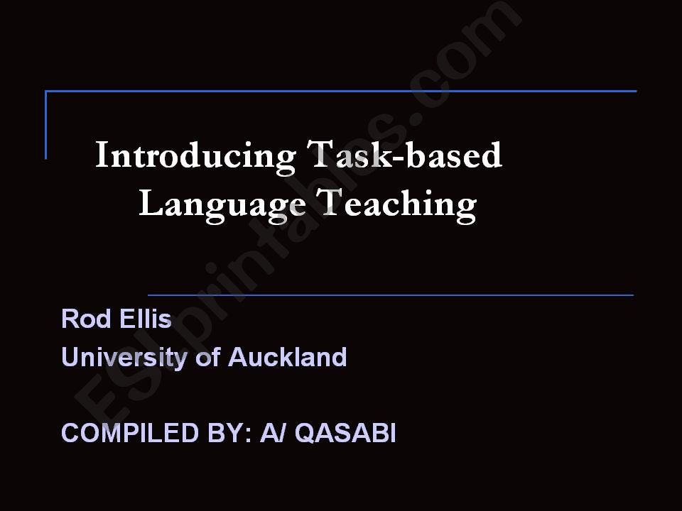 task based  language teaching powerpoint