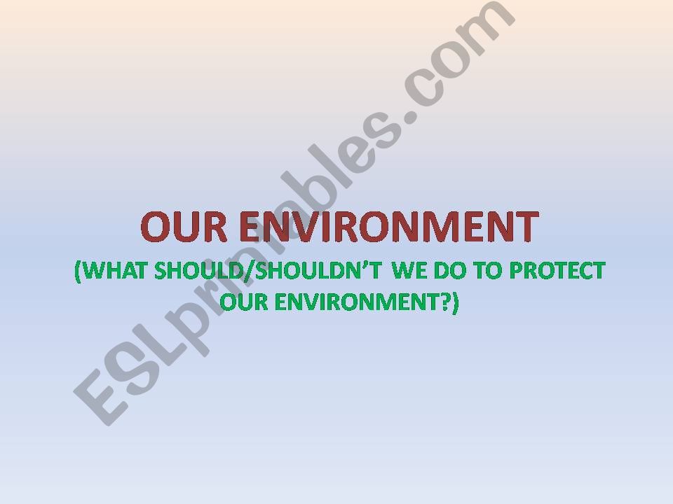 environment powerpoint