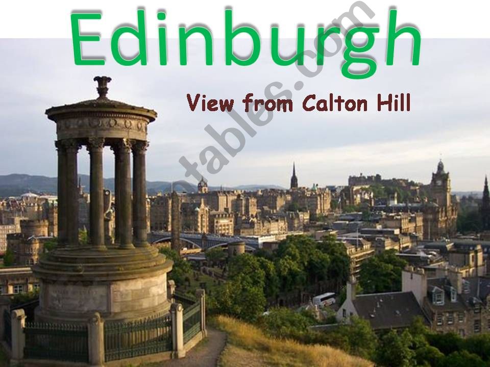 UK. Part 5. Famous Cities. Edinburgh