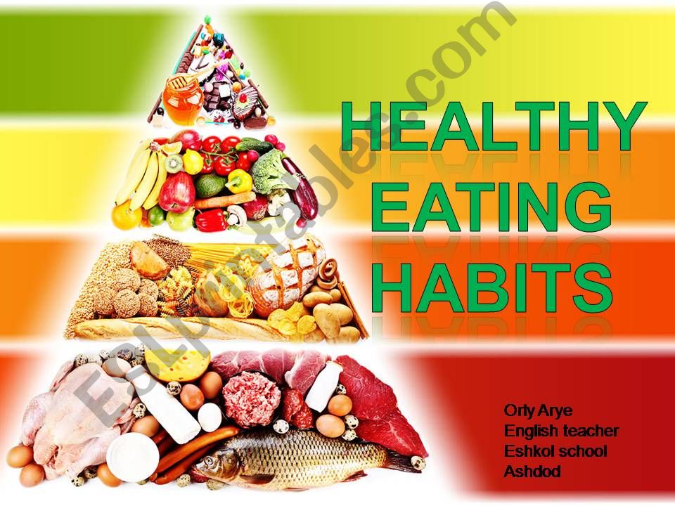 healthy eating habbits  powerpoint