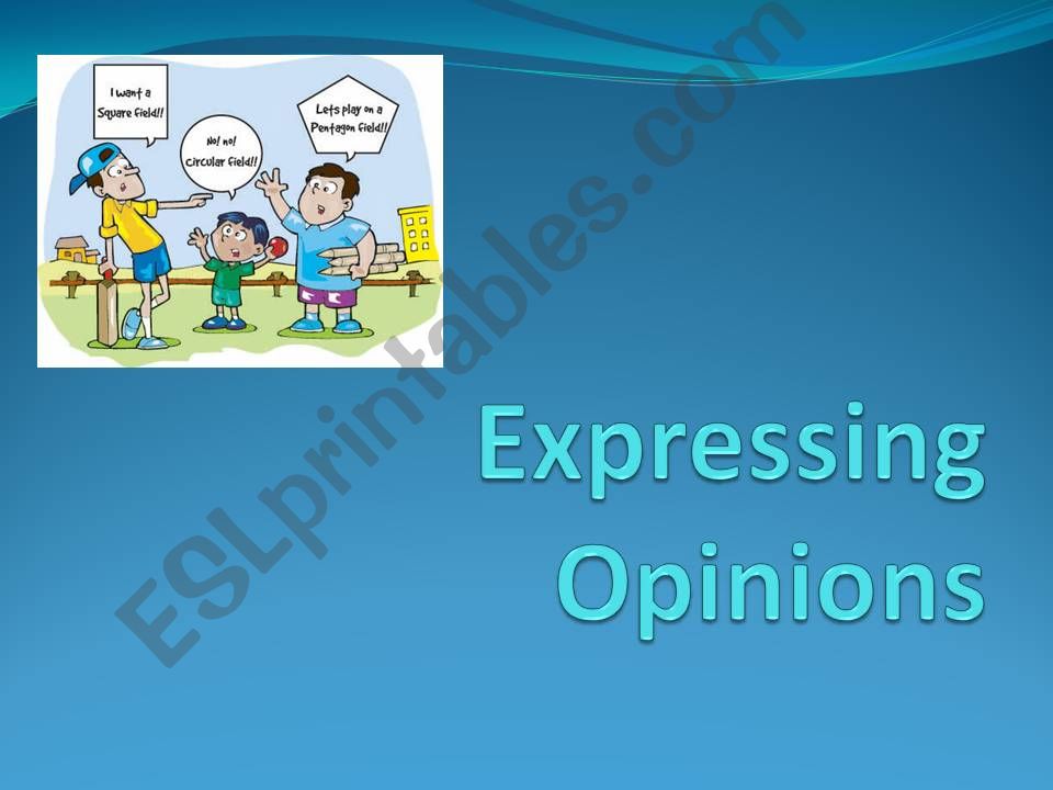 Expressing Opinions powerpoint