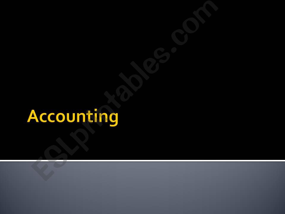 Easy accounting PPT powerpoint