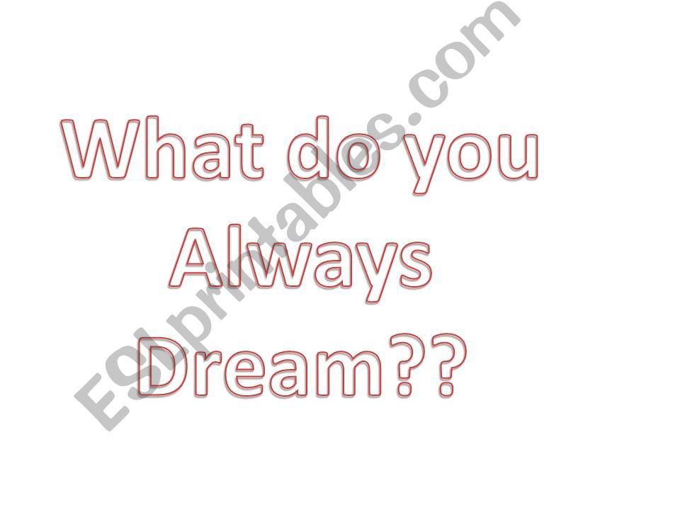 DREAMS (part 2) powerpoint