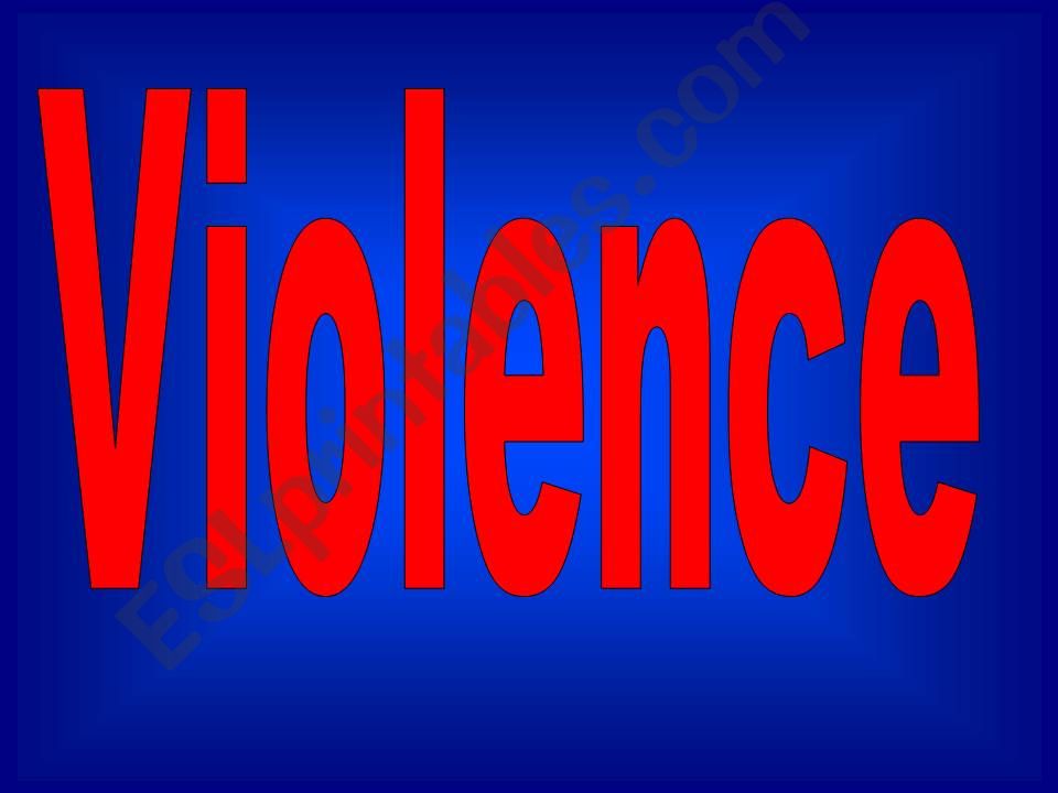 Violence powerpoint