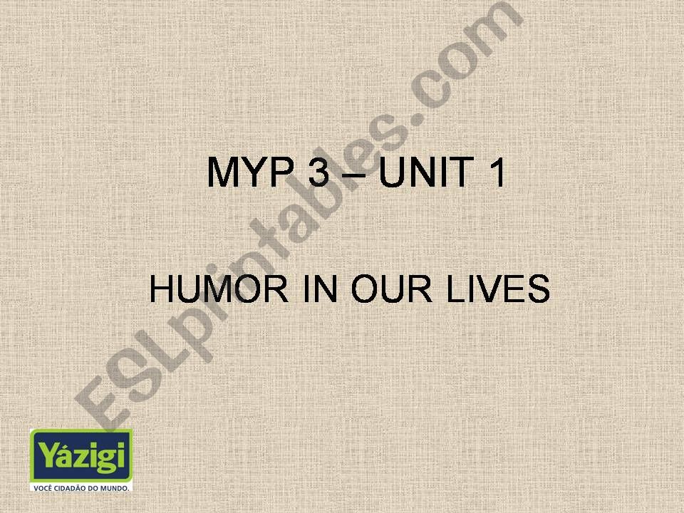 Humor in our lives powerpoint