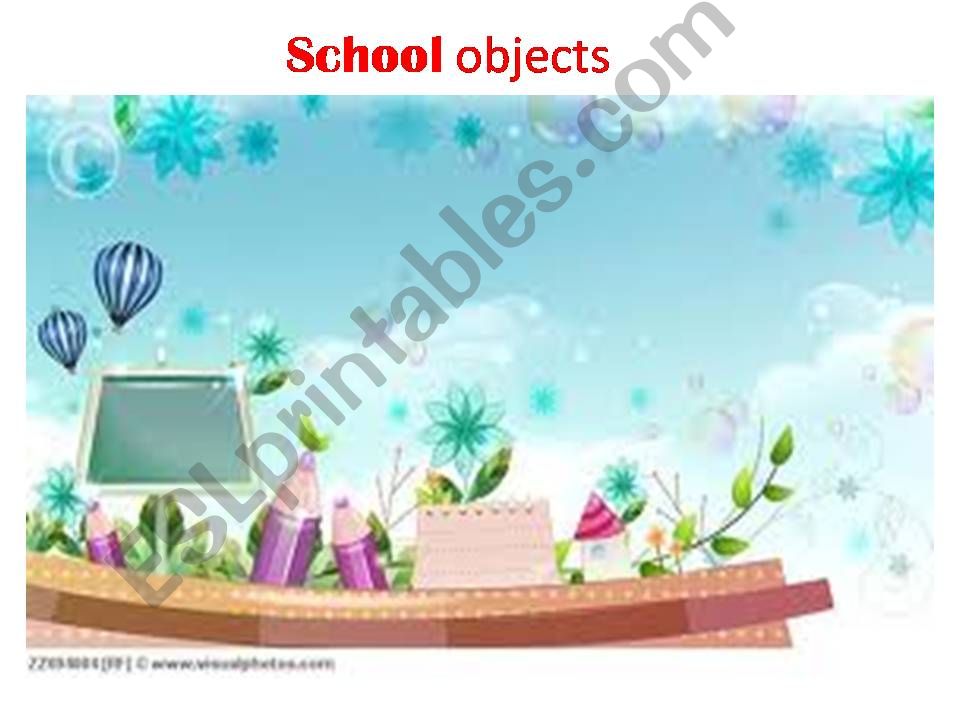 school objects 1 powerpoint