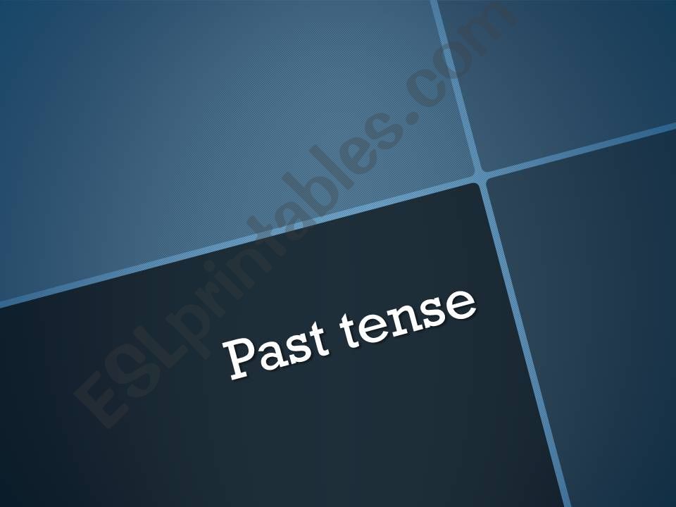 Past Tense powerpoint