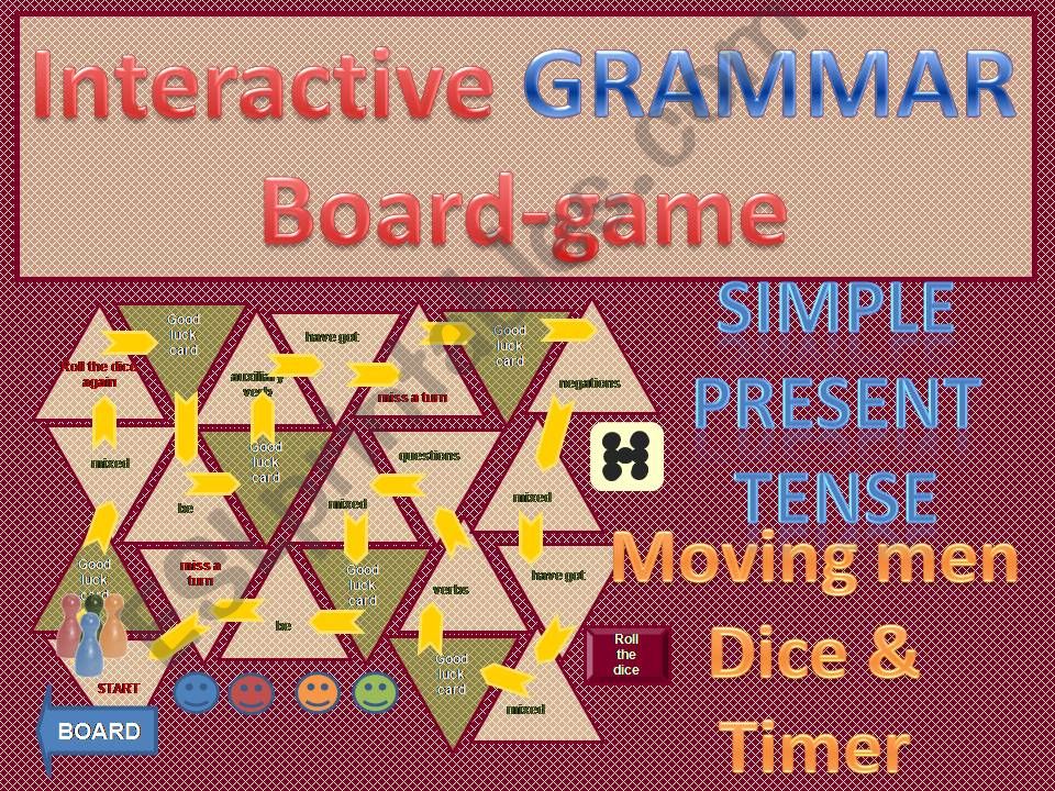 Simple Present Interactive Boardgame Part1 (Instructions)