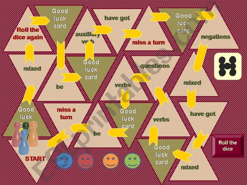 Simple Present Interactive Boardgame Part2