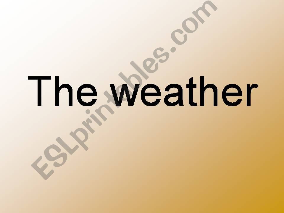 the weather powerpoint