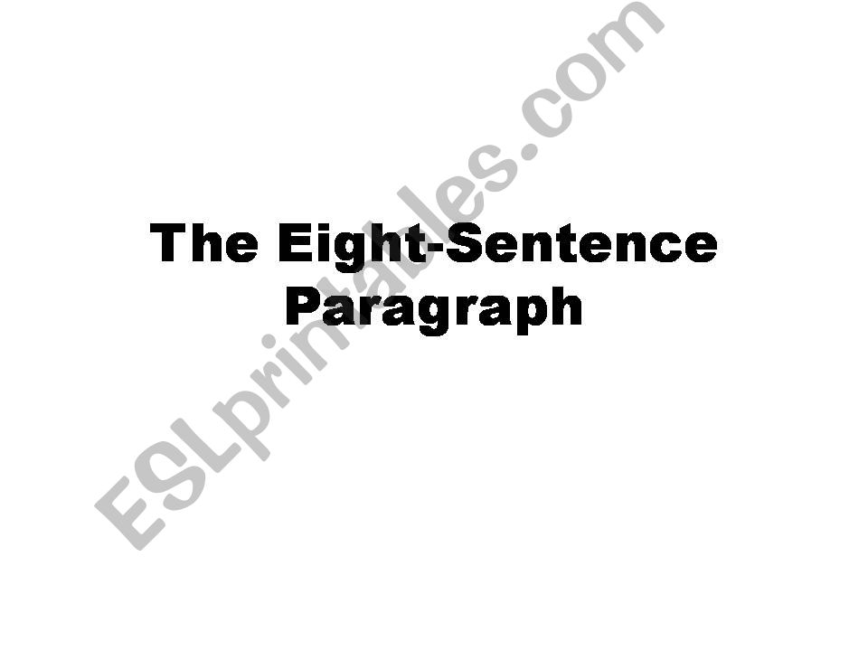 paragraph structure powerpoint