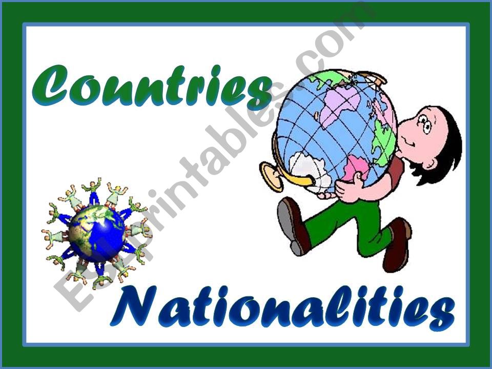 Countries and Nationalities powerpoint