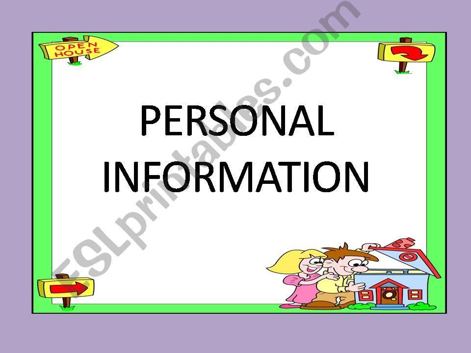 Personal info powerpoint