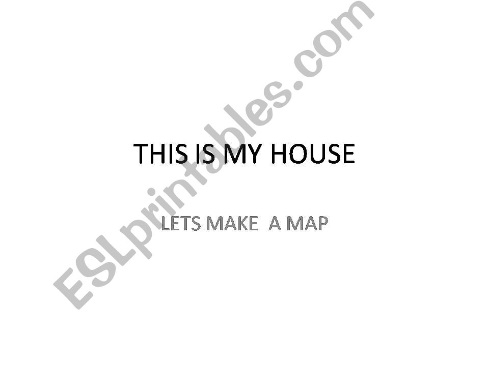 Project This is my house powerpoint