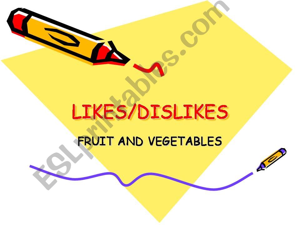 Fruit and vegetable powerpoint