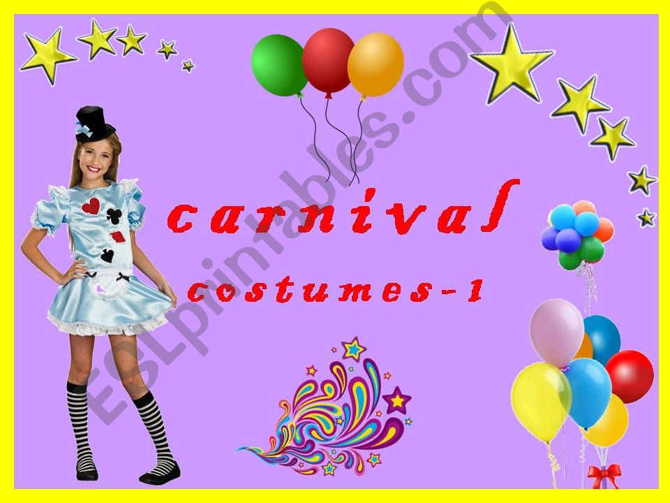 CARNIVAL COSTUMES - Part 1 (with SOUND)