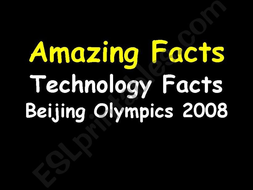Amazing Facts about the Beijing Olympics (2)