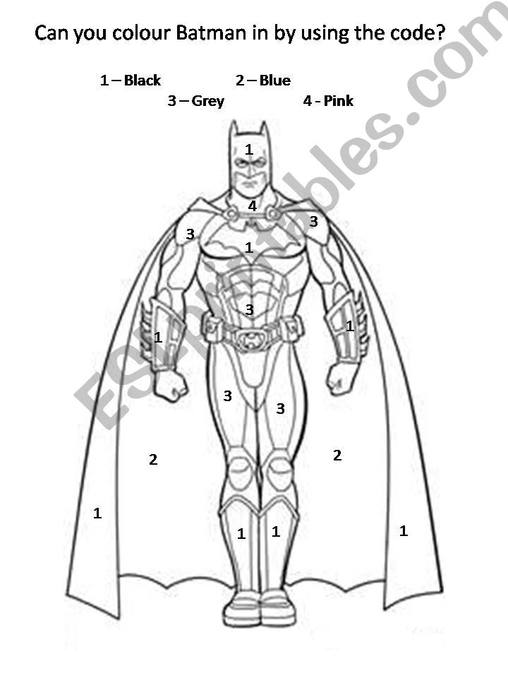Batman Worksheets powerpoint