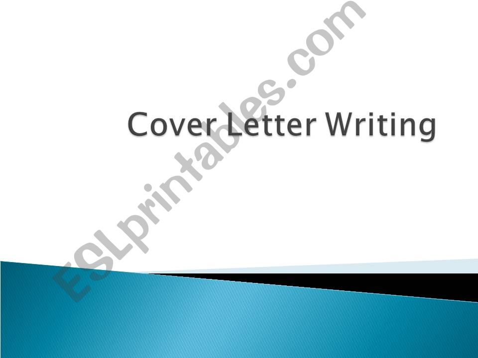 COVER LETTER powerpoint