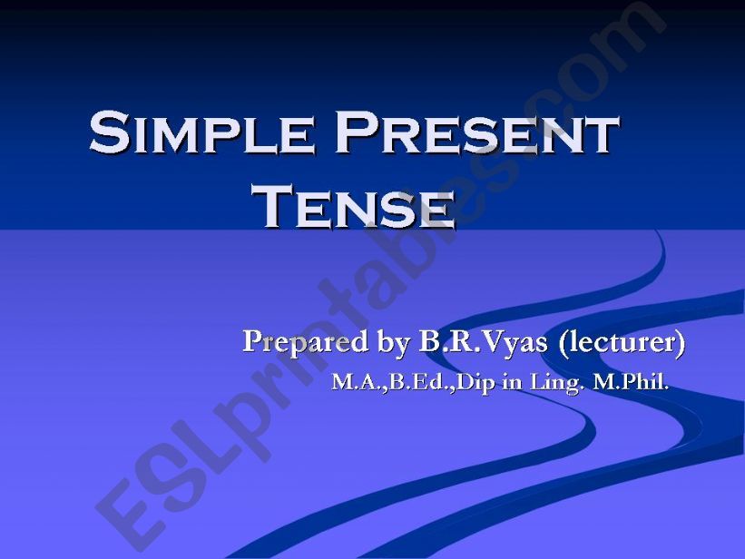 simple present tense powerpoint