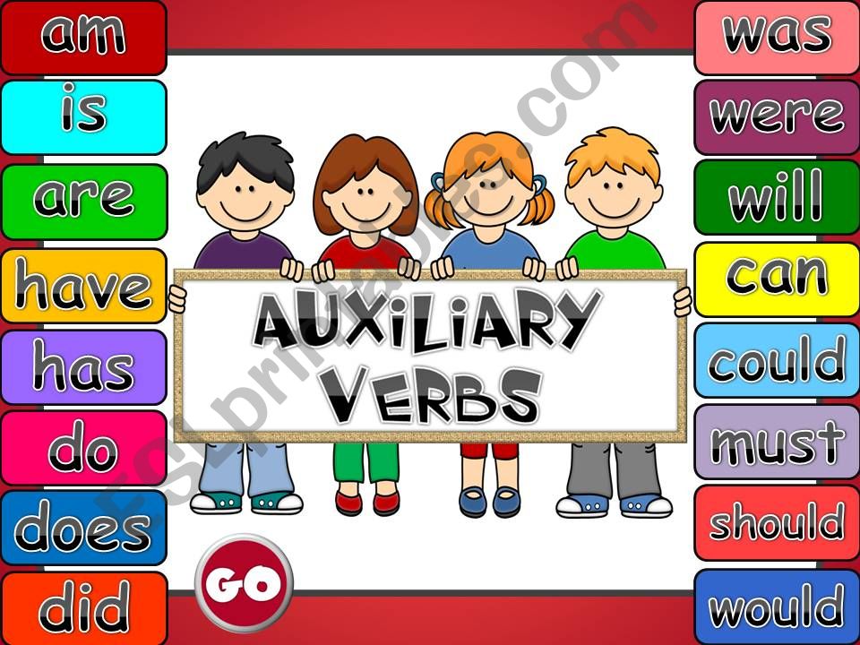 Auxiliary verbs - GAME (1) powerpoint