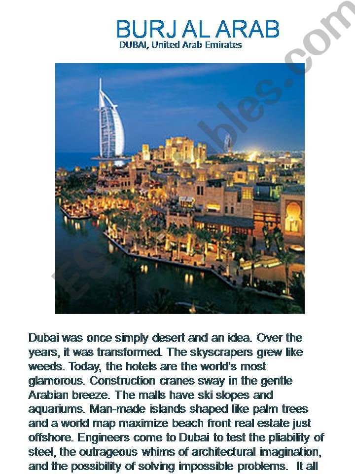 Burj al Arab powerpoint
