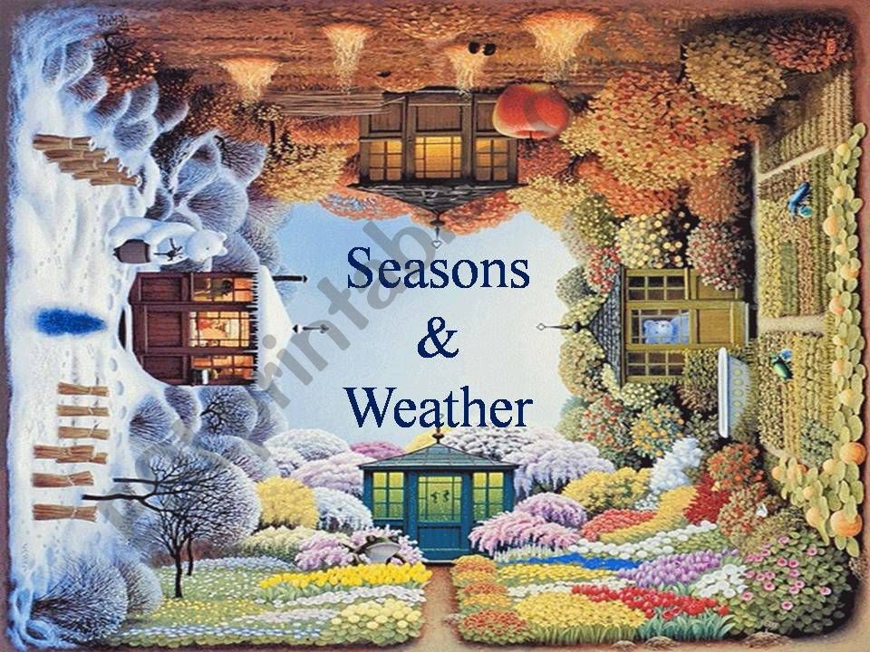 Seasons and weather powerpoint