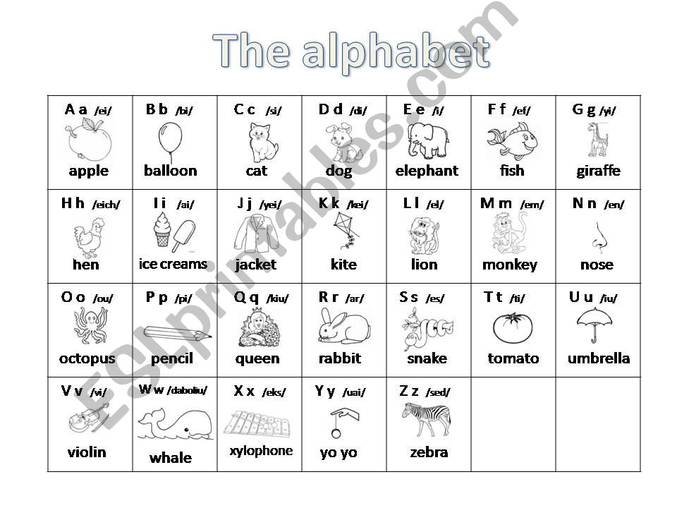 The Alphabet powerpoint