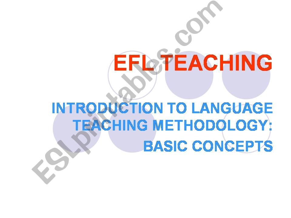 EFL Teaching powerpoint