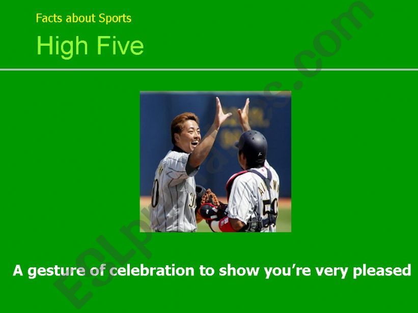 How the high five got started powerpoint