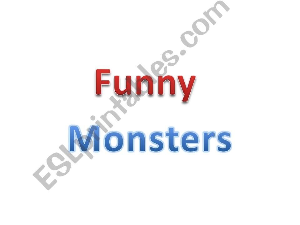 Funny Mosters powerpoint