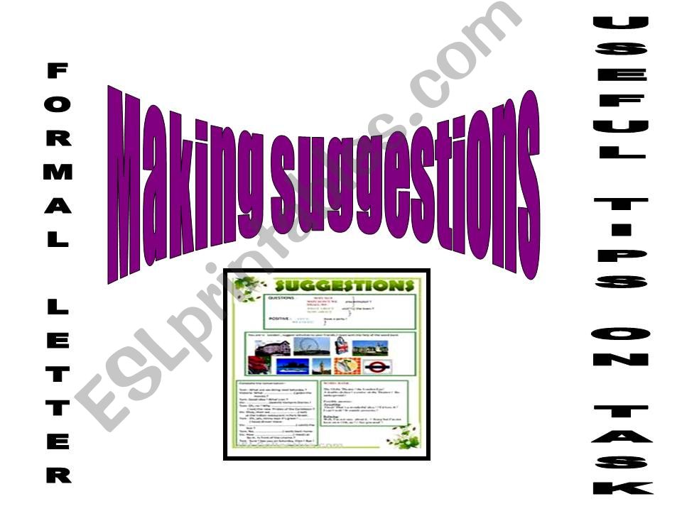 LETTER OF SUGGESTION powerpoint