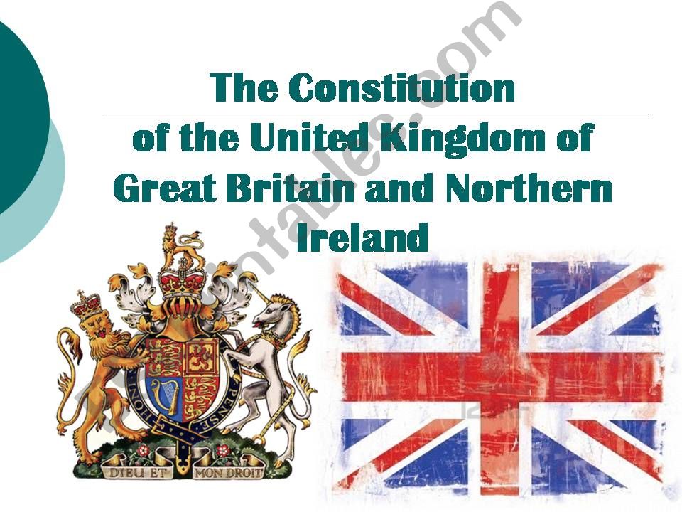 ESL English PowerPoints UK Constitution
