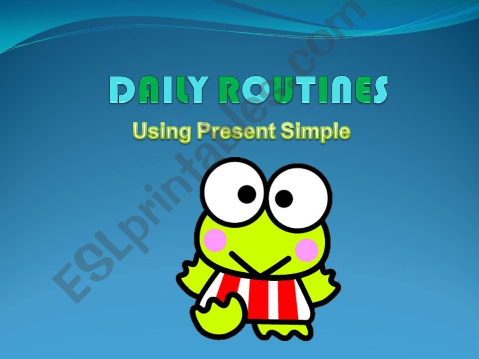 Daily routines with Kerroppi frog