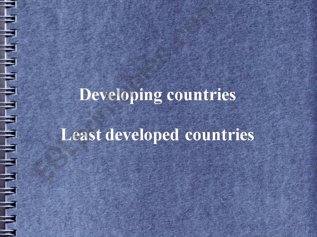 Developing countries powerpoint