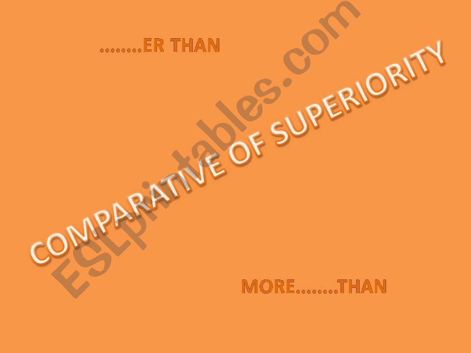 Comparative of superiority powerpoint