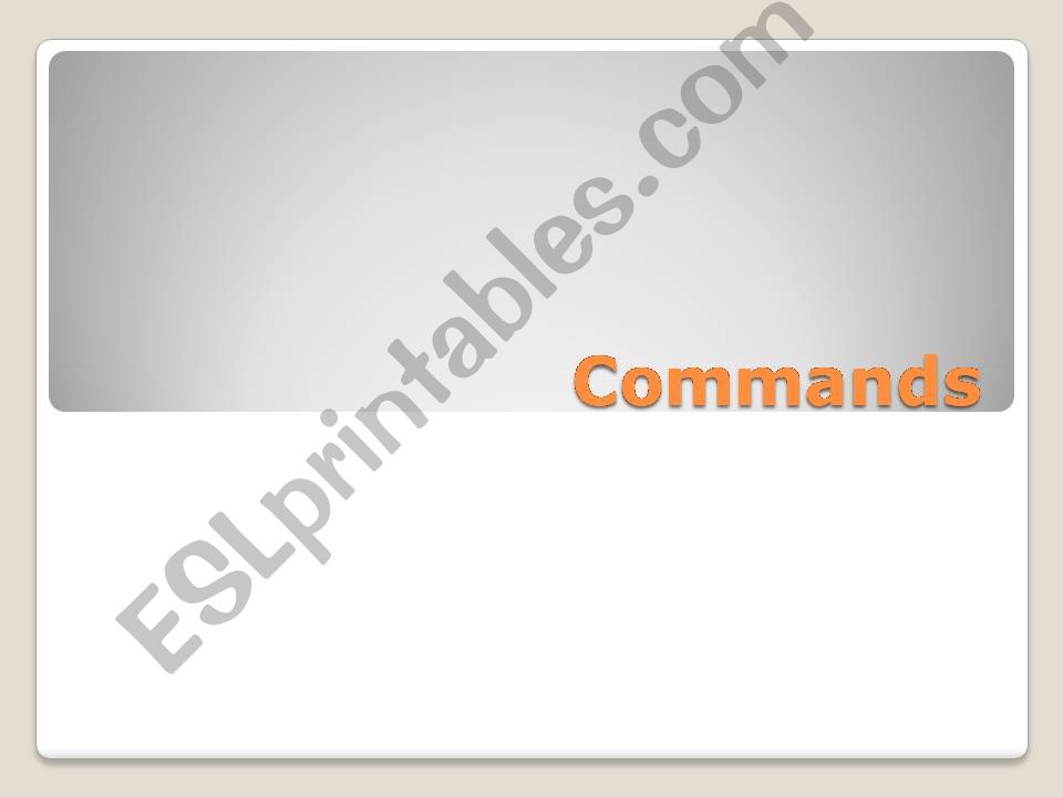 commands  powerpoint