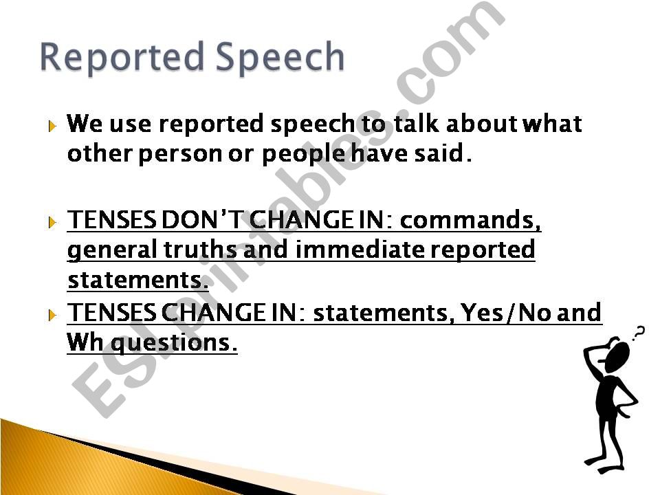 Reported Speech Theory powerpoint