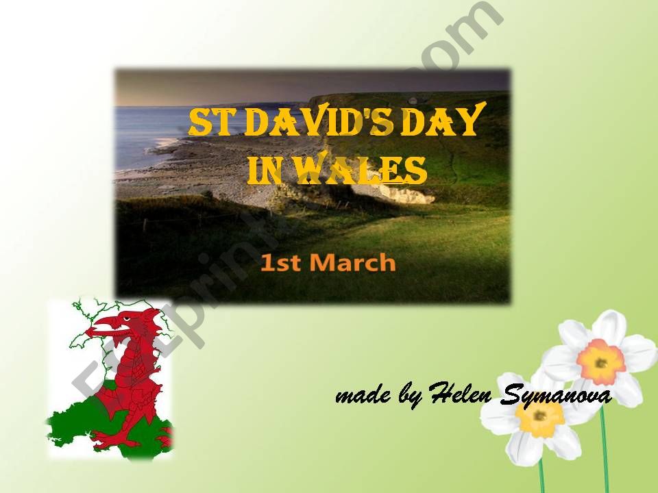 St. davids Day. 1st March powerpoint