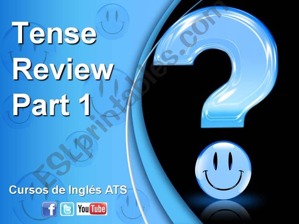 Verb Tense Review - Part 1 powerpoint