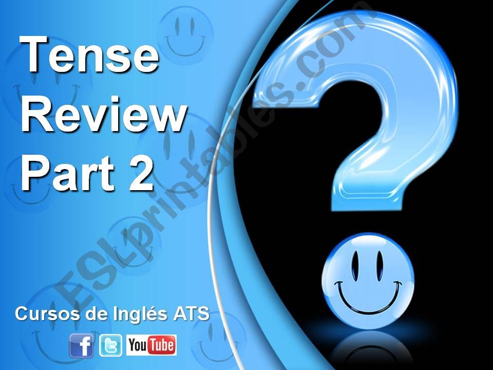 Verb Tense Review - Part 2 powerpoint