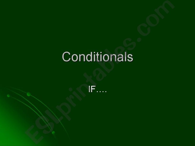 Condtitionals  powerpoint