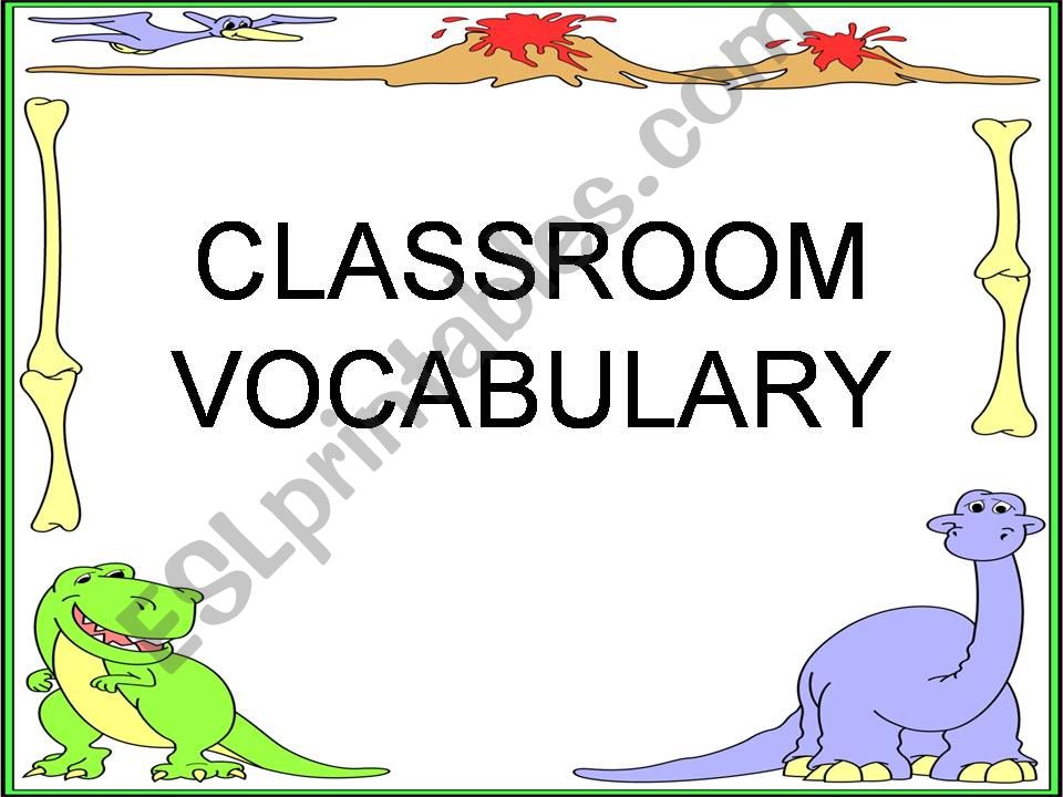 classroom vocabulary powerpoint