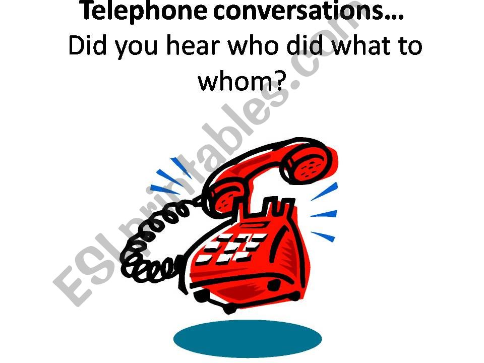 telephone conversation powerpoint