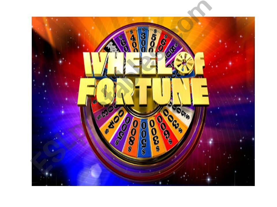 Wheel of Fortune- Simple Past powerpoint