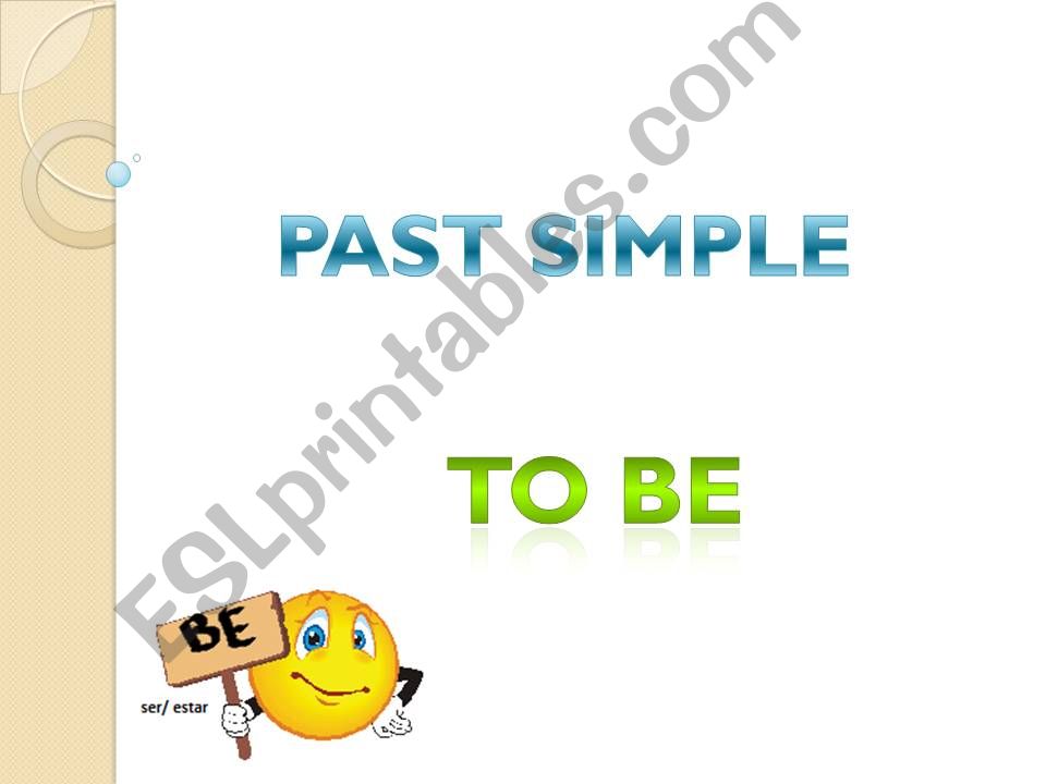 Verb To be - Past Simple powerpoint