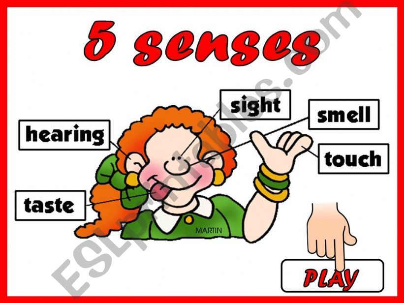 5 senses game (self-assessment activity)