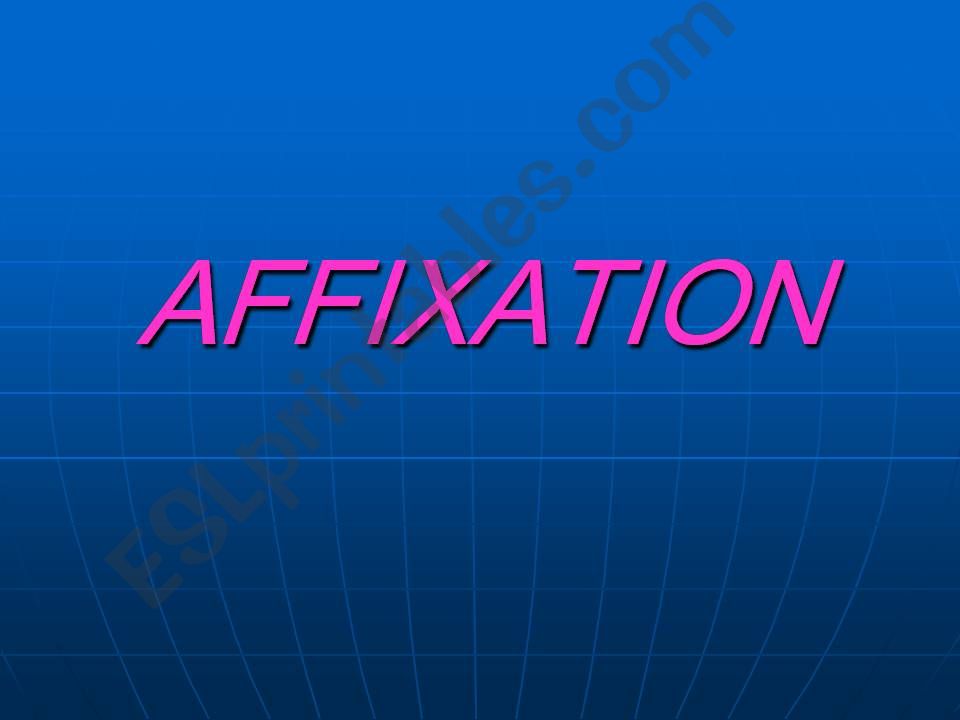 Affixation powerpoint