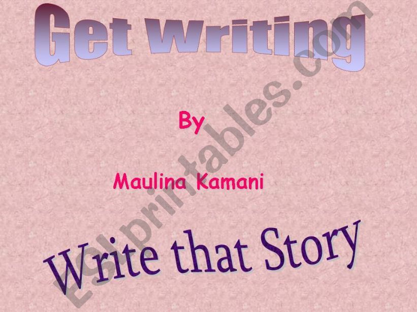 Story Writing powerpoint